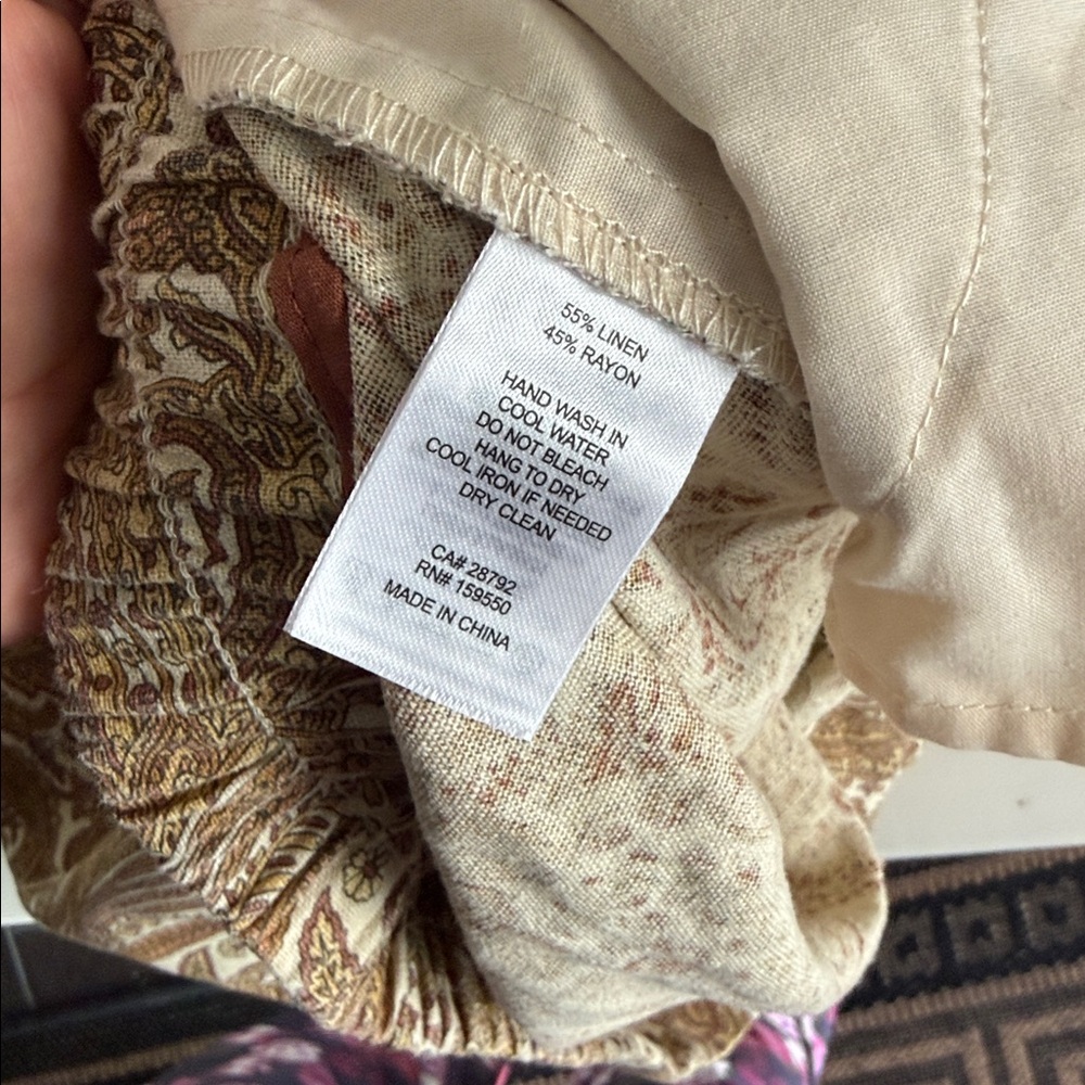 Maison D’Amelie Paisley Linen Pants - Picture 7 of 7